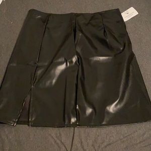 Leather skirt